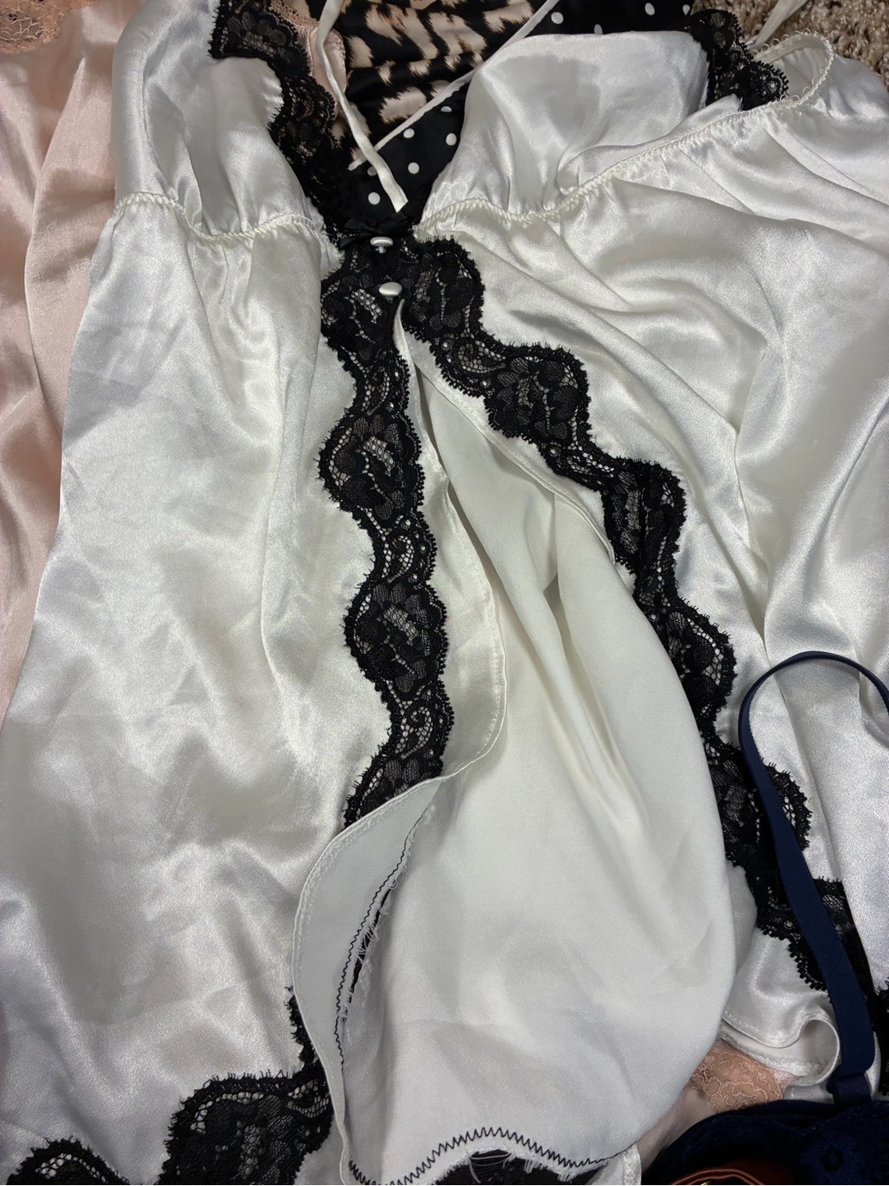 Victoria Secret 7 Piece Bundle Items 2 Satin Slips Camisole Shorts Panties - Picture 6 of 16
